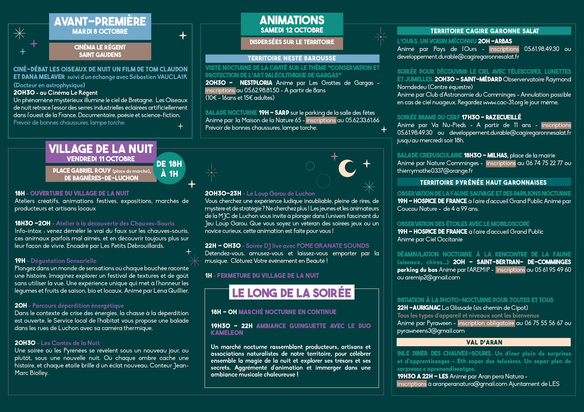 Programme de la fête de la nuit